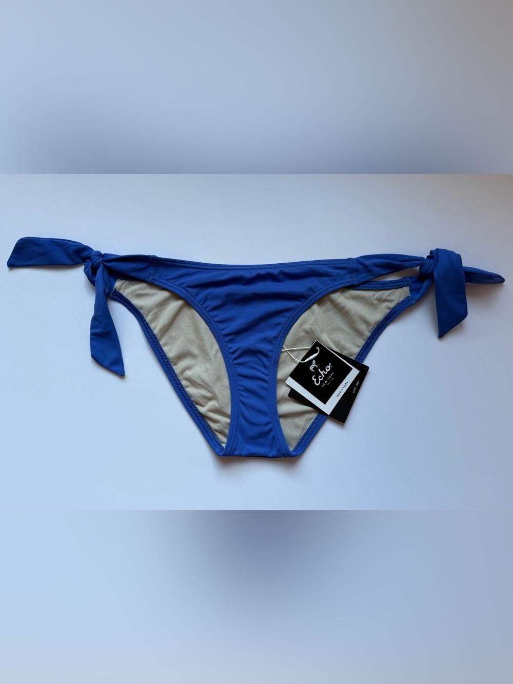 Echo Royal Blue Tie-Side Bikini Bottom Small Sm S NWT